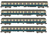 Hobbytrain H22207 - N - 4-tlg. Set Personenwagen Turnus Ferienzug, DB, Ep. IV - Set 2